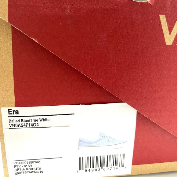 Vans Era Ballad Shoes Mens Blue Canvas Low Top Lace Up Casual Size VN0A54F14G4 - Picture 11 of 11